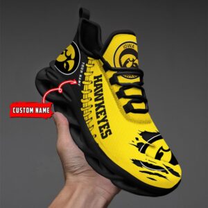 NCAA Custom name 24 Iowa Hawkeyes Personalized Max Soul Shoes