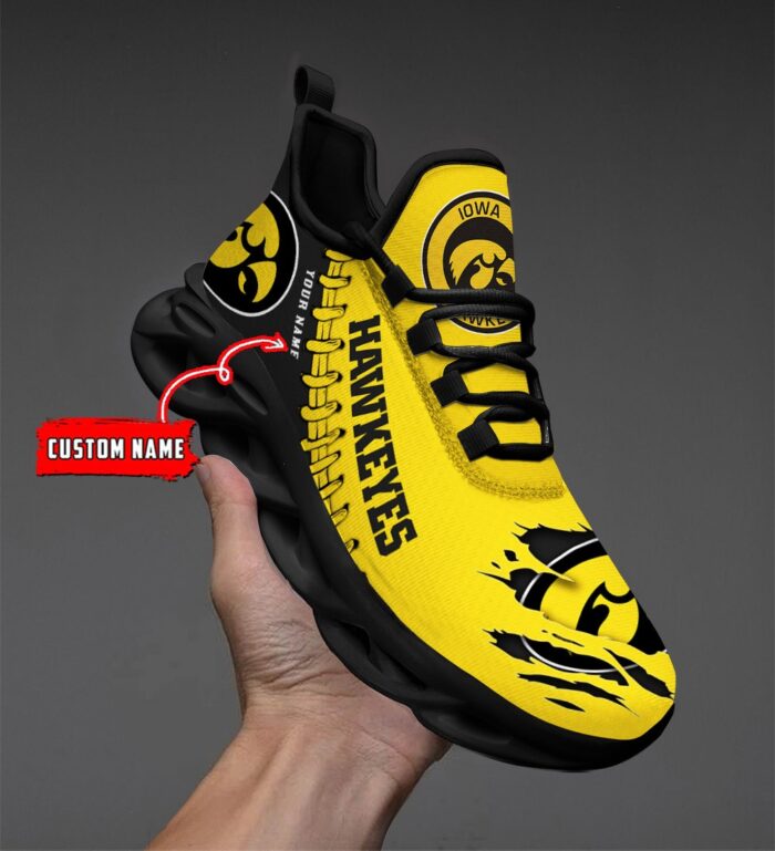 NCAA Custom name 24 Iowa Hawkeyes Personalized Max Soul Shoes