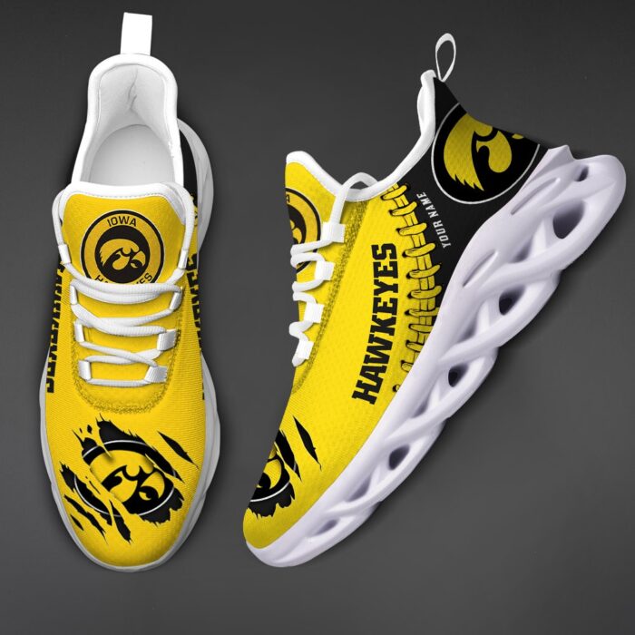 NCAA Custom name 24 Iowa Hawkeyes Personalized Max Soul Shoes