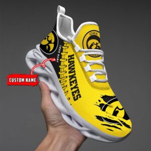 NCAA Custom name 24 Iowa Hawkeyes Personalized Max Soul Shoes