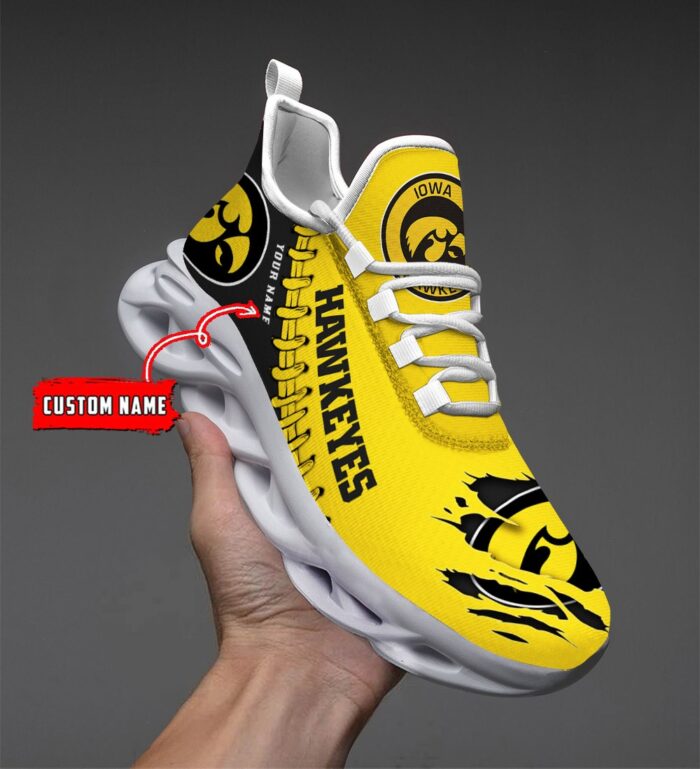 NCAA Custom name 24 Iowa Hawkeyes Personalized Max Soul Shoes