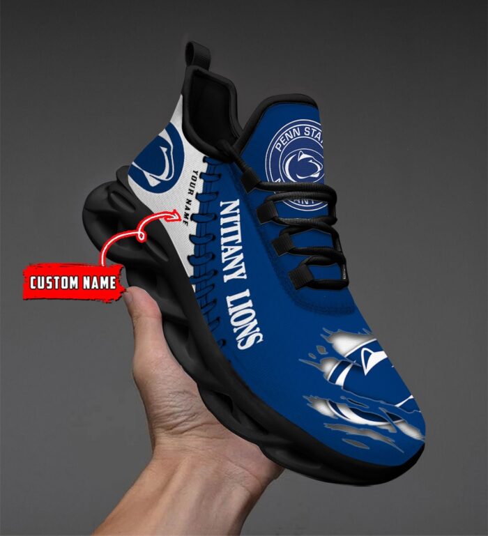 NCAA Custom name 27 Penn State Nittany Lions Personalized Max Soul Shoes