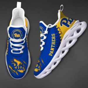 NCAA Custom name 28 Pittsburgh Panthers Personalized Max Soul Shoes