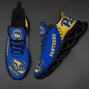 NCAA Custom name 28 Pittsburgh Panthers Personalized Max Soul Shoes