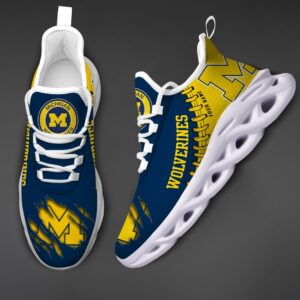 NCAA Custom name 29 Michigan Wolverines Personalized Max Soul Shoes