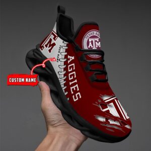 NCAA Custom name 31 Texas A&M Aggies Personalized Max Soul Shoes