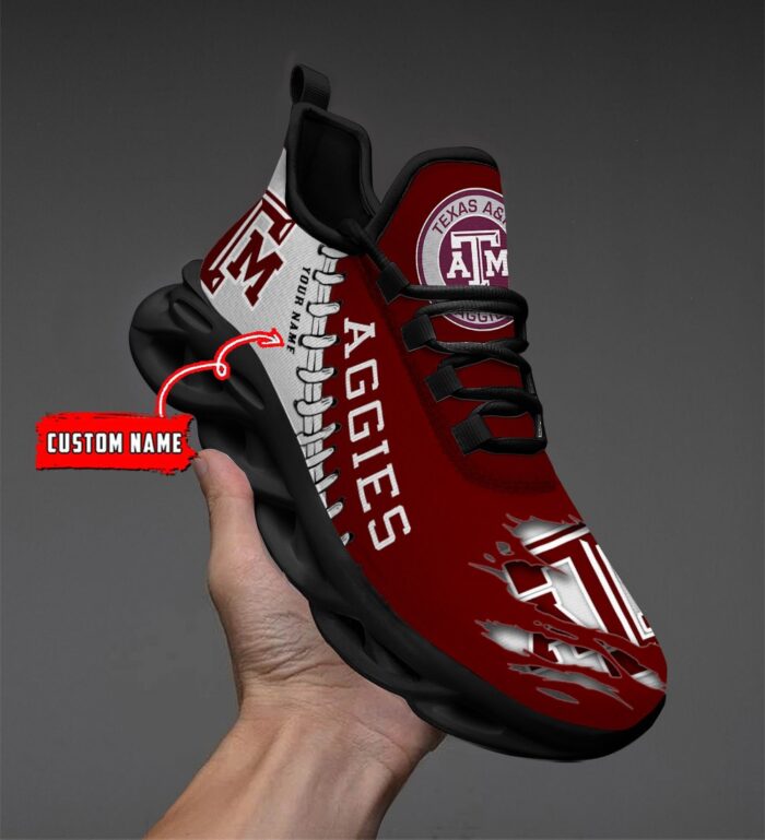 NCAA Custom name 31 Texas A&M Aggies Personalized Max Soul Shoes