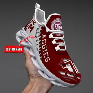 NCAA Custom name 31 Texas A&M Aggies Personalized Max Soul Shoes