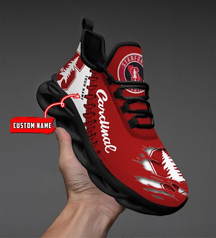 NCAA Custom name 35 Stanford Cardinal Personalized Max Soul Shoes