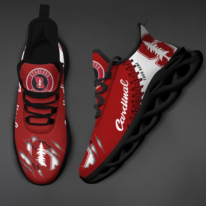 NCAA Custom name 35 Stanford Cardinal Personalized Max Soul Shoes