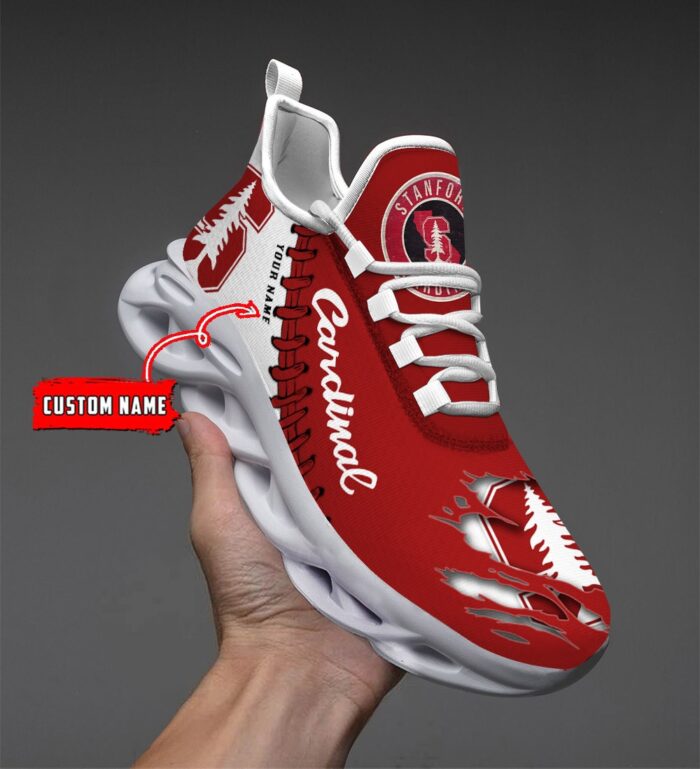 NCAA Custom name 35 Stanford Cardinal Personalized Max Soul Shoes