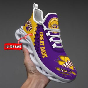 NCAA Custom name 38 Albany Great Danes Personalized Max Soul Shoes