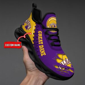 NCAA Custom name 38 Albany Great Danes Personalized Max Soul Shoes