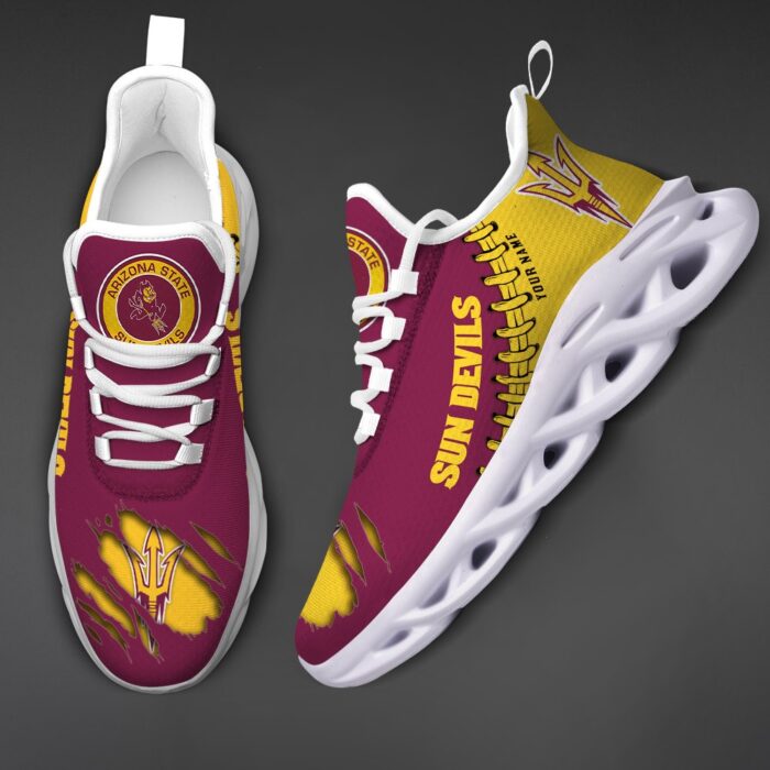 NCAA Custom name 40 Arizona State Sun Devils Personalized Max Soul Shoes