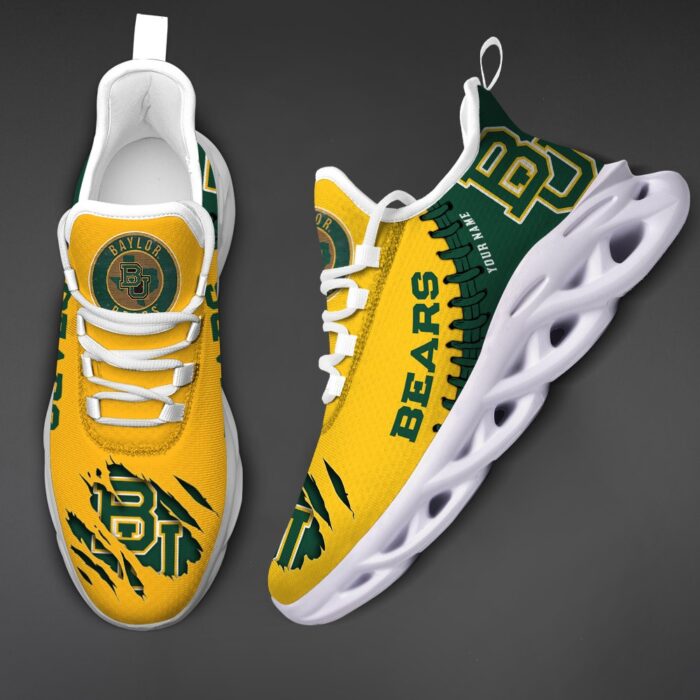 NCAA Custom name 43 Baylor Bears Personalized Max Soul Shoes