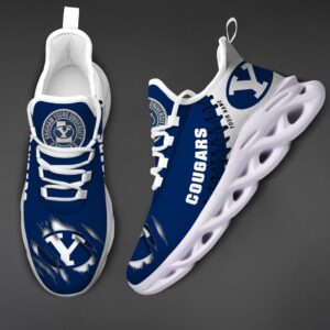 NCAA Custom name 44 BYU Cougars football Personalized Max Soul Shoes