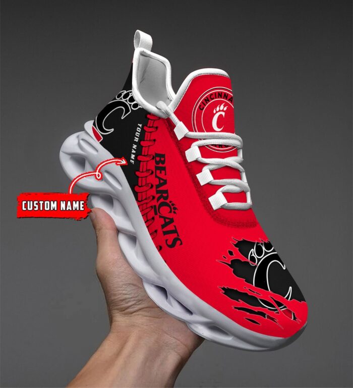 NCAA Custom name 45 Cincinnati Bearcats Personalized Max Soul Shoes