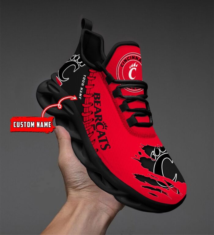 NCAA Custom name 45 Cincinnati Bearcats Personalized Max Soul Shoes