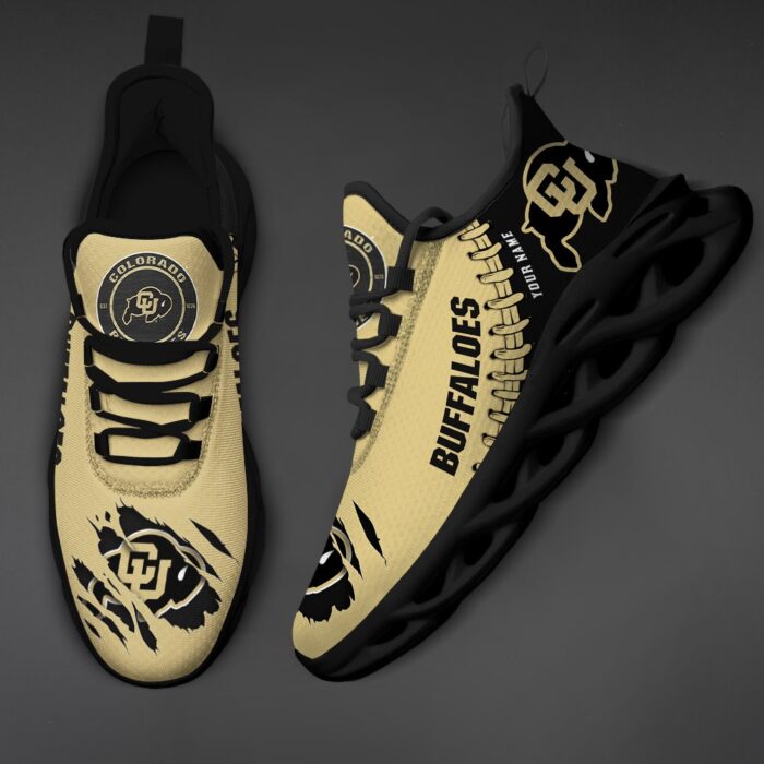 NCAA Custom name 47 Colorado Buffaloes Personalized Max Soul Shoes