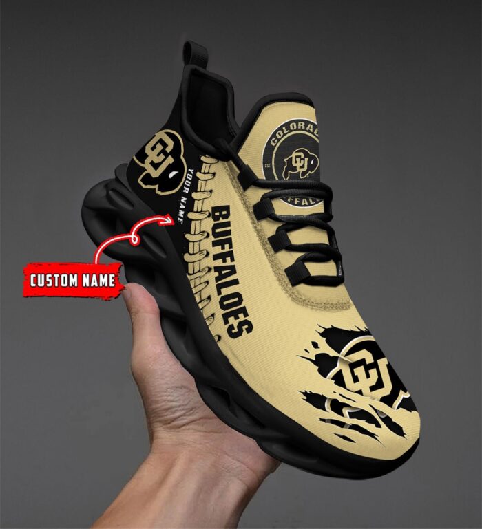 NCAA Custom name 47 Colorado Buffaloes Personalized Max Soul Shoes