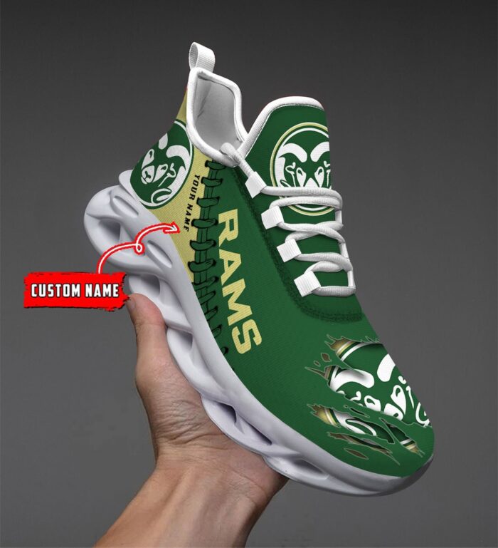 NCAA Custom name 48 Colorado State Rams Personalized Max Soul Shoes