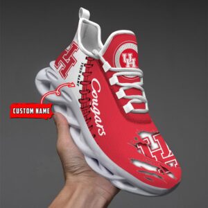 NCAA Custom name 53 Houston Cougars Personalized Max Soul Shoes