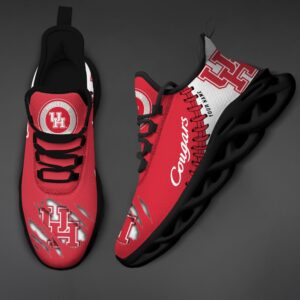 NCAA Custom name 53 Houston Cougars Personalized Max Soul Shoes