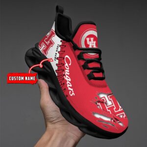 NCAA Custom name 53 Houston Cougars Personalized Max Soul Shoes