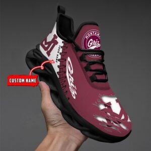 NCAA Custom name 58 Montana Grizzlies Personalized Max Soul Shoes