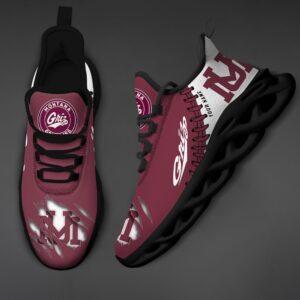 NCAA Custom name 58 Montana Grizzlies Personalized Max Soul Shoes