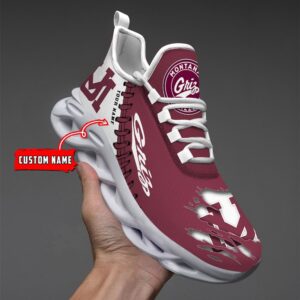 NCAA Custom name 58 Montana Grizzlies Personalized Max Soul Shoes