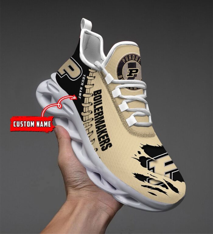 NCAA Custom name 61 Purdue Boilermakers Personalized Max Soul Shoes