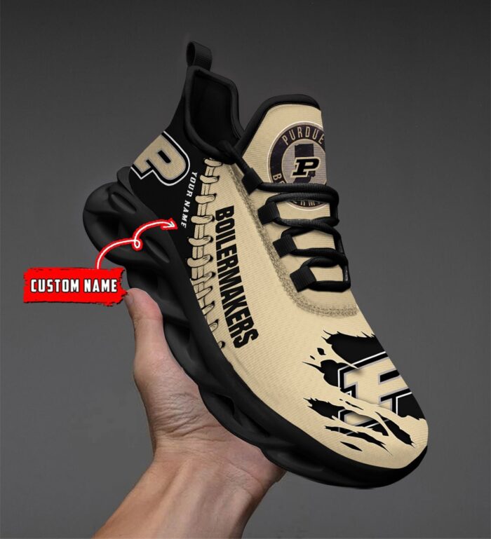 NCAA Custom name 61 Purdue Boilermakers Personalized Max Soul Shoes