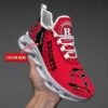 NCAA Custom name 62 Rutgers Scarlet Knights Personalized Max Soul Shoes