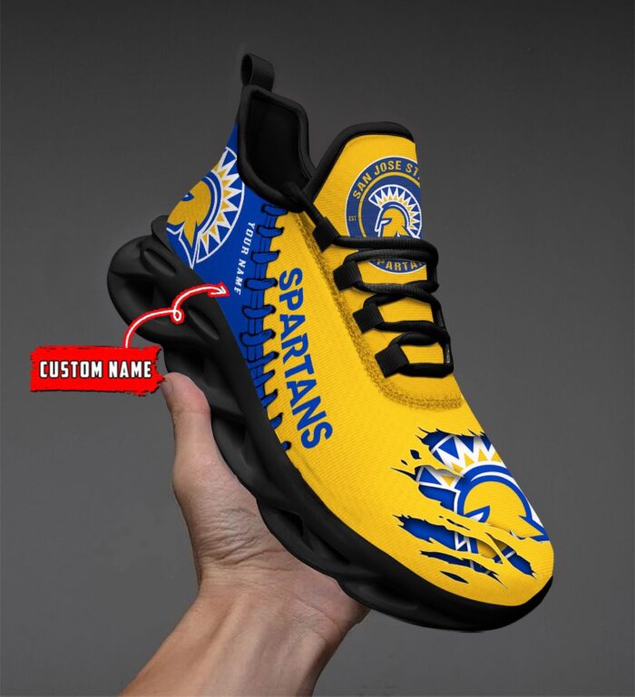 NCAA Custom name 63 San Jose State Spartans Personalized Max Soul Shoes