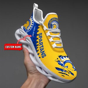 NCAA Custom name 63 San Jose State Spartans Personalized Max Soul Shoes