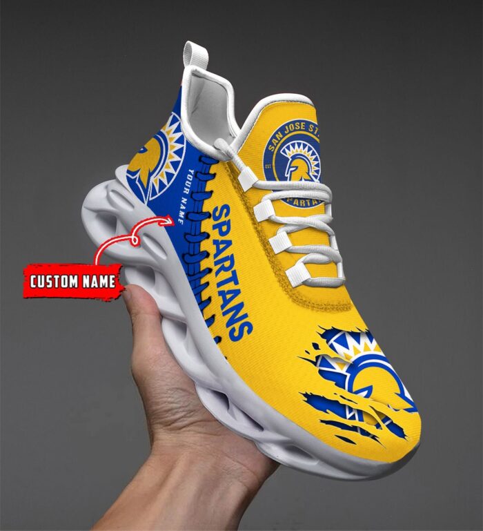 NCAA Custom name 63 San Jose State Spartans Personalized Max Soul Shoes