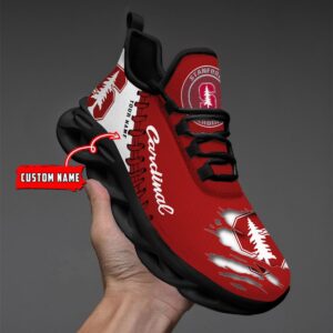 NCAA Custom name 66 Stanford Cardinal Personalized Max Soul Shoes