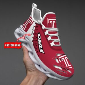 NCAA Custom name 68 Temple Owls Personalized Max Soul Shoes