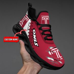 NCAA Custom name 68 Temple Owls Personalized Max Soul Shoes