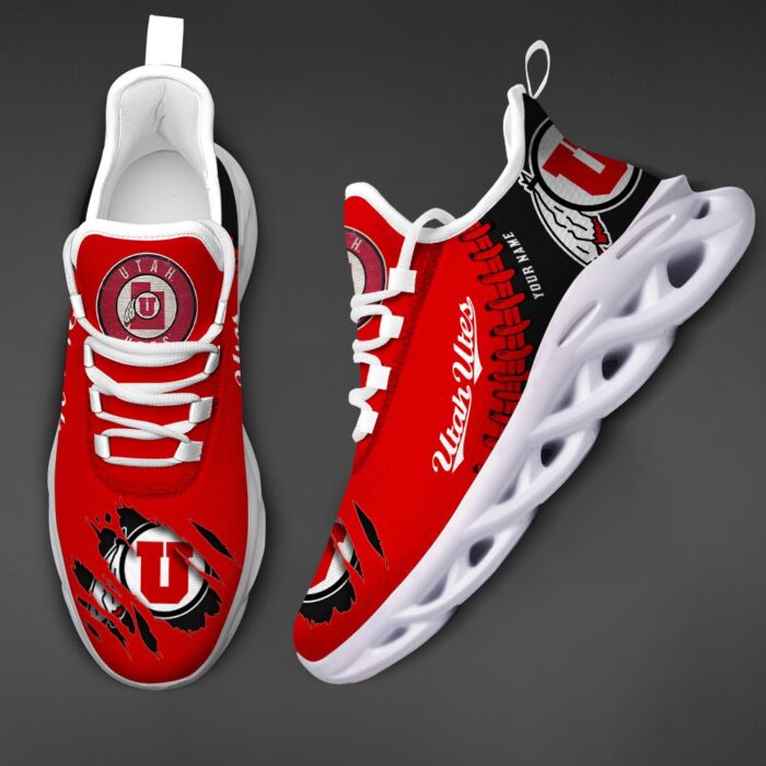 NCAA Custom name 73 Utah Utes Personalized Max Soul Shoes