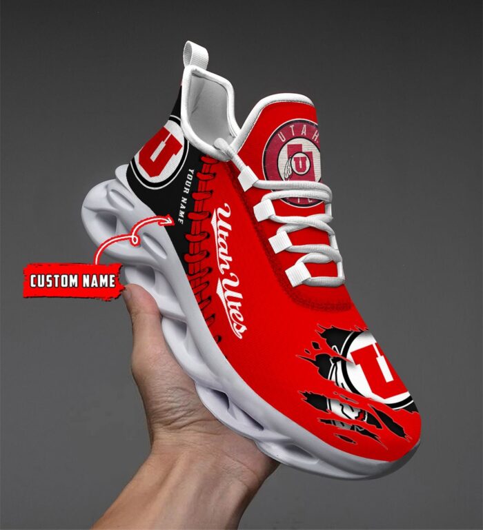 NCAA Custom name 73 Utah Utes Personalized Max Soul Shoes