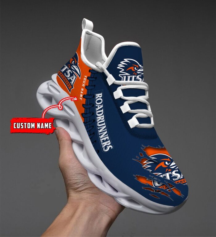 NCAA Custom name 74 UTSA Roadrunners Personalized Max Soul Shoes