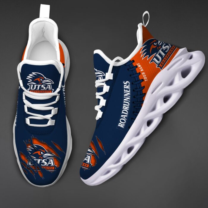 NCAA Custom name 74 UTSA Roadrunners Personalized Max Soul Shoes