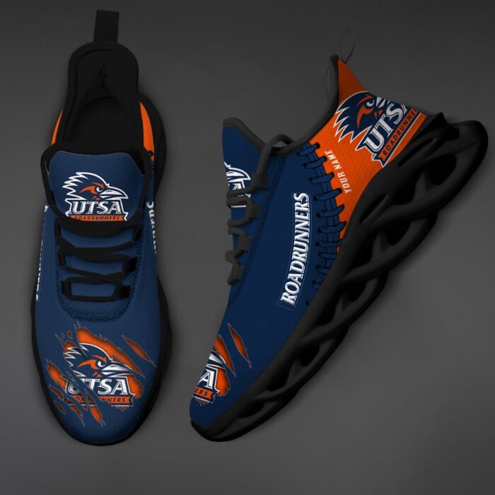 NCAA Custom name 74 UTSA Roadrunners Personalized Max Soul Shoes