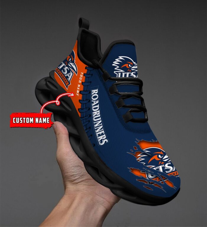 NCAA Custom name 74 UTSA Roadrunners Personalized Max Soul Shoes