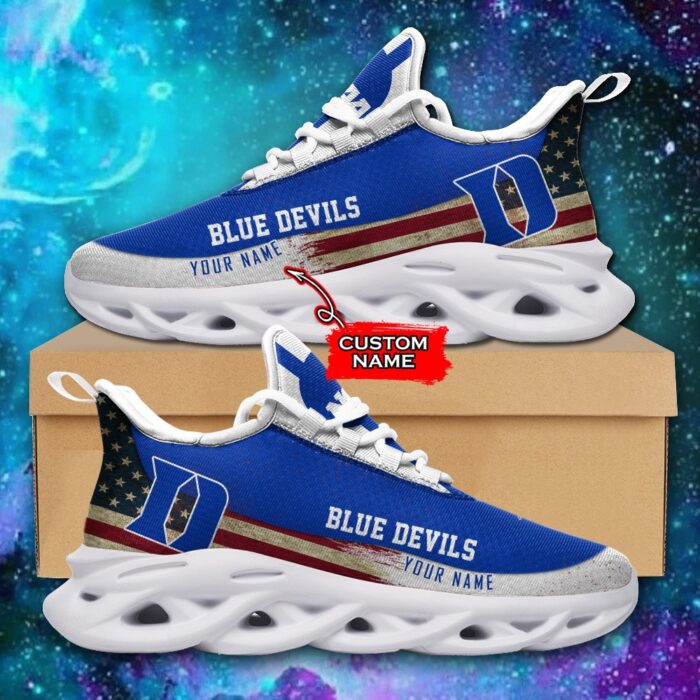 NCAA Duke Blue Devils Max Soul Sneaker Custom Name 42 M1