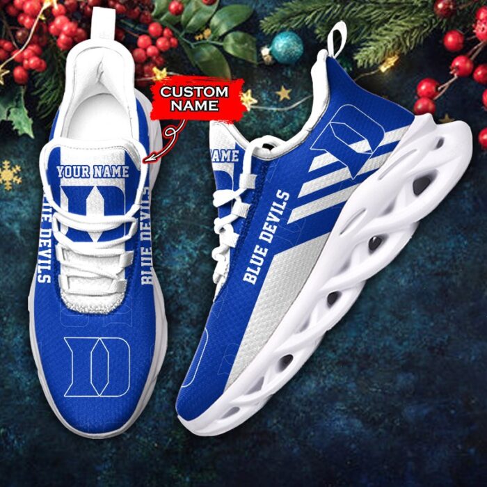 NCAA Duke Blue Devils Max Soul Sneaker Custom Name 67HTN2150