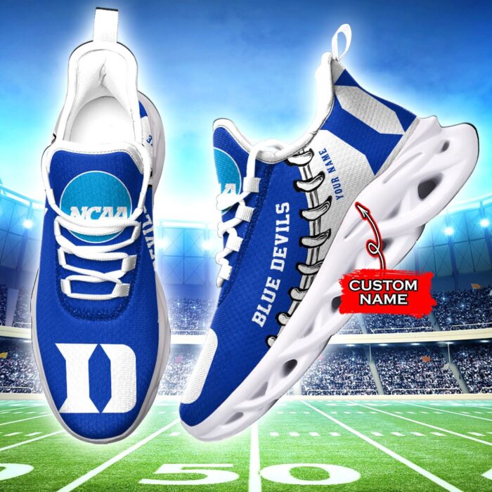 NCAA Duke Blue Devils Max Soul Sneaker Custom Name 85TK06