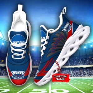 NCAA Florida Atlantic Owls Max Soul Sneaker Custom Name 62RTT1624